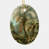 Ornement En Céramique Ferns Palm Tree Antiquité Botanique Ferns Art (Dos)