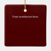 Ornement En Céramique Festif Noël Gnome (Dos)