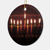 Ornement En Céramique Festival de lumière Hanoukka Menorah (Gauche)