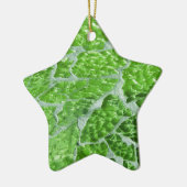 Ornement En Céramique Festive Chic Parties scintillant Green Stone Étinc (Gauche)