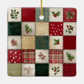 Ornement En Céramique Festive Design Christmas Ornament (Dos)