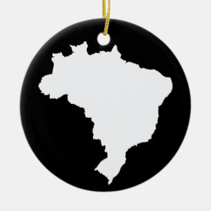 Ornement En Céramique Festive noire Brésil à Emporio Moffa