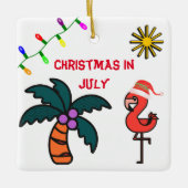 Ornement En Céramique Fête D'Été Noël En Juillet (Devant)