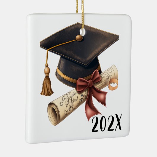 Ornement En Céramique Fêtes customisées Diplôme Noël (Droite)