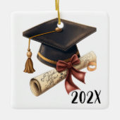 Ornement En Céramique Fêtes customisées Diplôme Noël (Devant)