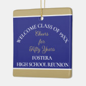 Ornement En Céramique Fêtez ! 50e Réunion de classe (Gauche)