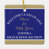 Ornement En Céramique Fêtez ! 50e Réunion de classe (Devant)
