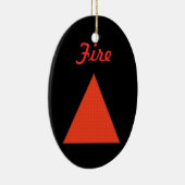 Ornement En Céramique Feu (Droite)