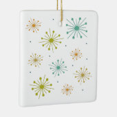 Ornement En Céramique Feu d'artifice rétro Starburbs mi-siècle Noël (Droite)