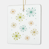 Ornement En Céramique Feu d'artifice rétro Starburbs mi-siècle Noël (Gauche)