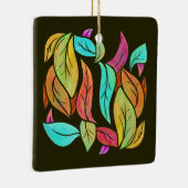 Ornement En Céramique Feuilles d'automne motif (Droite)
