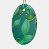 Ornement En Céramique Feuilles de jardin frais (Gauche)