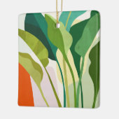 Ornement En Céramique Feuilles tropicaux (Gauche)