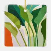 Ornement En Céramique Feuilles tropicaux (Dos)