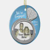 Ornement En Céramique Fiançailles Ring Photo (Droite)