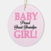 Ornement En Céramique Fière Grand Papi Bébé Cadeaux Fille (Gauche)