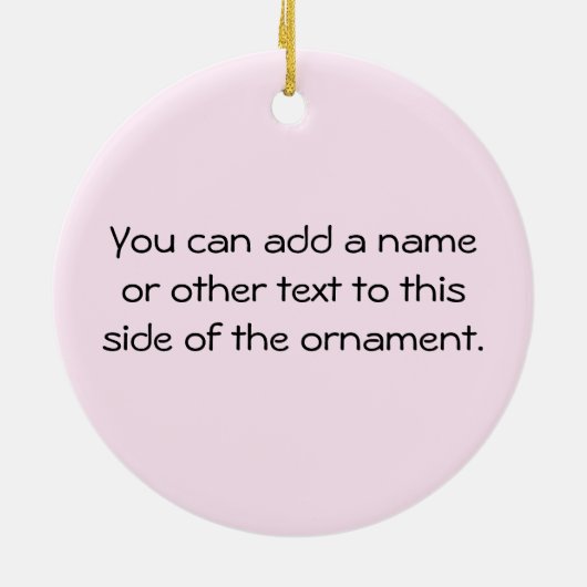 Ornement En Céramique Fière Grand Papi Bébé Cadeaux Fille (Dos)