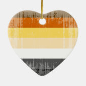 Ornement En Céramique Fierté vintage d'ours (Dos)