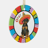 Ornement en céramique Fiesta Doberman Pinscher (Droite)