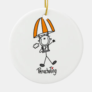 Ornement En Céramique Figure de bâton de parachutisme