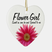 Ornement En Céramique Fille Mariage marguerite (Droite)