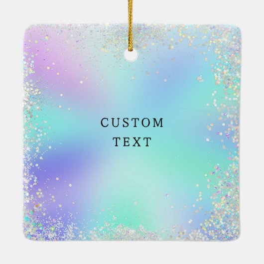 Ornement En Céramique Fille Sirène 1er Noël (Dos)