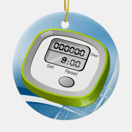 Ornement En Céramique Fitness ! (Devant)