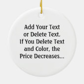 Ornement En Céramique Fitness ! (Dos)