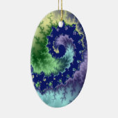 Ornement En Céramique Flambée de Noël (Droite)