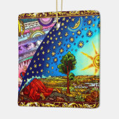 Ornement En Céramique Flat Earth Ornament (Gauche)