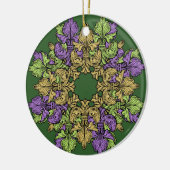 Ornement En Céramique Fleur de lis trois (Gauche)