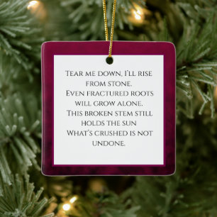 Ornement En Céramique Fleur Écrasée