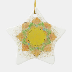 Ornement En Céramique Fleur Ethereal Lotus
