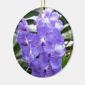 Ornement En Céramique Fleurs bleues d'orchidée de Vanda (Gauche)