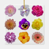 Ornement En Céramique Fleurs colorées (Dos)