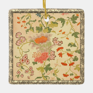 Ornement En Céramique Fleurs colorées Wonderland