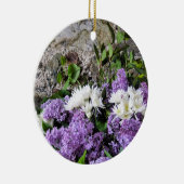 ORNEMENT EN CÉRAMIQUE FLEURS DE JARDIN (Droite)