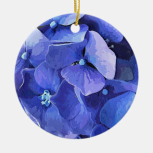 ORNEMENT EN CÉRAMIQUE FLEURS DE JARDIN