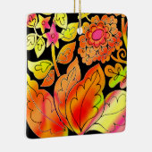 Ornement En Céramique Fleurs de néon (Droite)