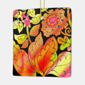 Ornement En Céramique Fleurs de néon (Gauche)