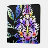 Ornement En Céramique Fleurs de néon (Gauche)