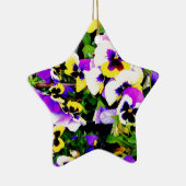 Ornement En Céramique fleurs de pensée (Droite)
