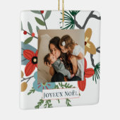 Ornement En Céramique Fleurs d'hiver de Noël Joyeux Noël Photo de vacanc (Droite)