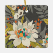 Ornement En Céramique Fleurs Tropiques Twilight (Devant)