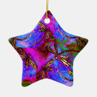 Ornement En Céramique Flit Hippie Dragonfly