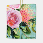 Ornement En Céramique Floral I (Gauche)