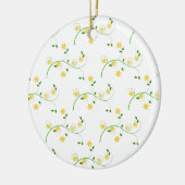 Ornement En Céramique Flore et Fleurs (Gauche)