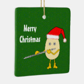 Ornement En Céramique Flute de Santa Hat Egghead (Droite)