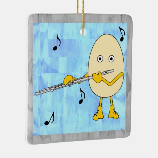 Ornement En Céramique Flute Egghead (Droite)