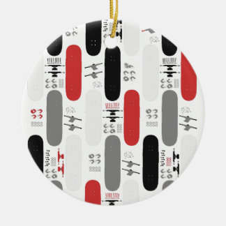 Ornement En Céramique Folie de planche à roulettes (GRB)